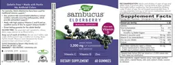 Label for Sambucus Elderberry Gummies