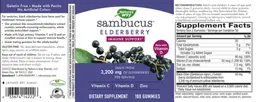 Label for Sambucus Elderberry