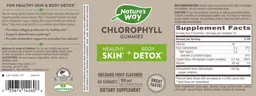 Label for Chlorophyll Gummies 100 mg Orchard Fruit Flavored
