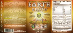 Label for Earth Broth