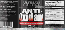 Label for Anti-Oxidant