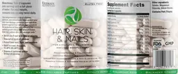 Label for Hair, Skin, & Nails