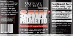Label for Saw Palmetto