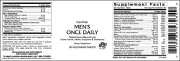 Label for Iron-Free Men's Once Daily