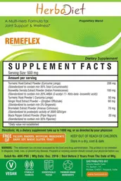 Label for Remeflex Powder