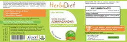 Label for Water Soluble Ashwagandha