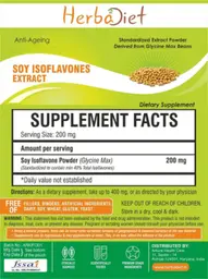 Label for Soy Isoflavones Extract Powder