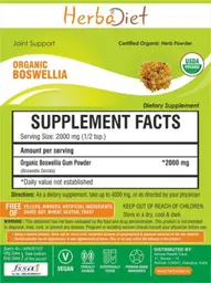Label for Organic Boswellia Powder