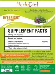 Label for Eyebright Extract Powder