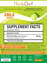 Label for Amla Extract Powder