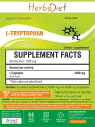 Label for L-Tryptophan Powder