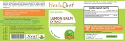 Label for Lemon Balm Extract