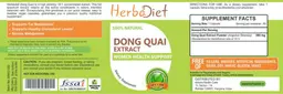 Label for Dong Quai Extract