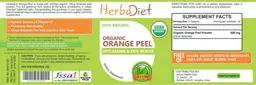 Label for Organic Orange Peel