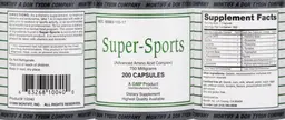 Label for Super-Sports 750 Milligrams