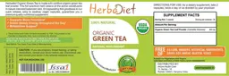 Label for Organic Green Tea
