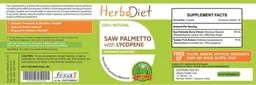 Label for Saw Palmetto with Lycopene
