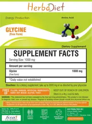 Label for Glycine (Free Form) Powder