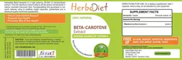 Label for Beta-Carotene Extract