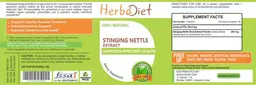 Label for Stinging Nettle Extract