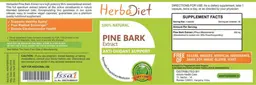 Label for Pine Bark Extract