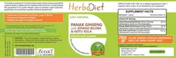 Label for Panax Ginseng with Ginkgo Biloba & Gotu Kola