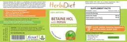Label for Betaine HCL with Pepsin