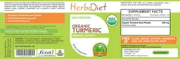 Label for Organic Turmeric