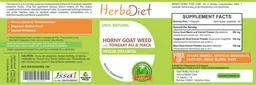 Label for Horny Goat Weed with Tongkat Ali & Maca