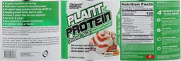 Label for Plant Protein Vanilla Caramel