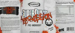 Label for SuperPump Aggression Mayhem Mango