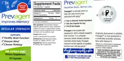 Label for Prevagen Regular Strength