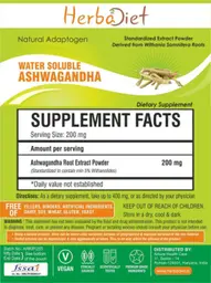 Label for Water Soluble Ashwagandha Powder