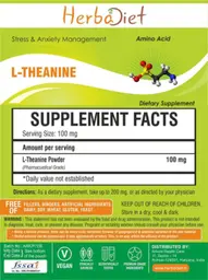 Label for L-Theanine Powder