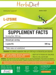 Label for L-Lysine Powder