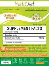 Label for Chamomile Extract Powder