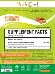 Label for Water Soluble Curcumin Powder