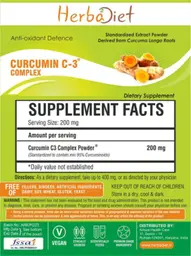 Label for Curcumin C-3 Complex Powder