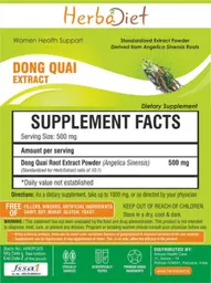 Label for Dong Quai Extract Powder