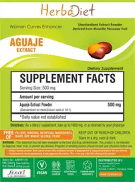 Label for Aguaje Extract Powder