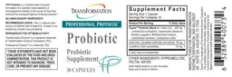 Label for Probiotic