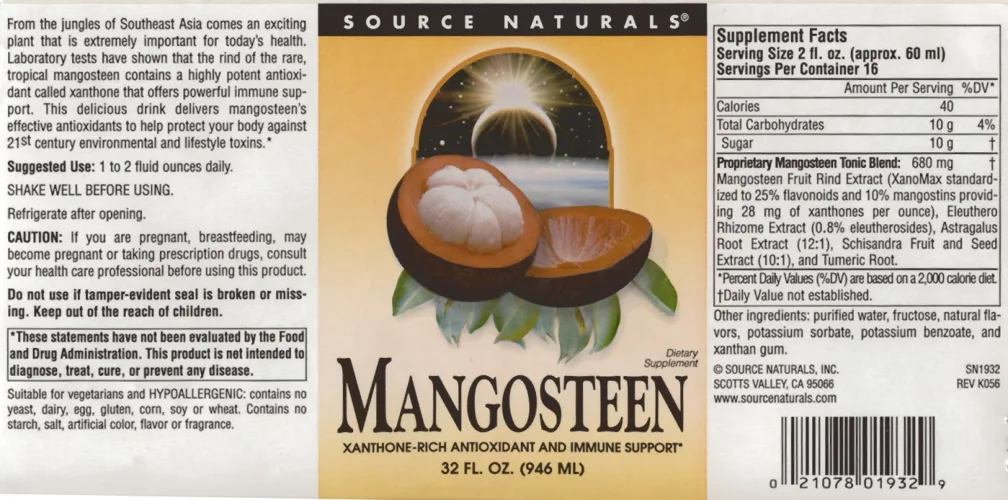 Label for Mangosteen