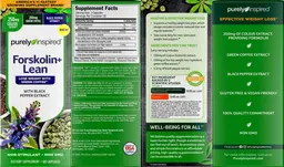 Label for Forskolin+ Lean with Black Pepper Extract