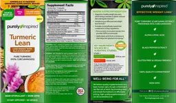 Label for Turmeric Lean