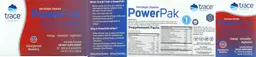 Label for PowerPak Pomegranate Blueberry