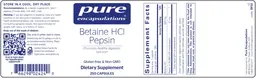 Betaine HCl Pepsin