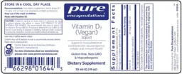Vitamin D3 (Vegan) Liquid