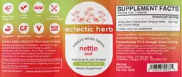 Label for Nettle Leaf 300 mg