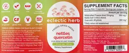 Label for Nettles Quercetin 350 mg