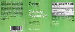 Label for Chelated Magnesium